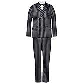 Nahzsai Mens 1920s Gangster Costume Adults Jacket Blazer Pants Suit Family Halloween Cosplay Party Outfit