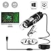 USB Microscope 1000x Digital Handheld Microscope, 8 LED USB 2.0 Magnification Endoscope Mini Camera with OTG Adapter and Metal Stand, Compatible with Mac and Window 7 8 10 2000 XP Vista