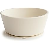 mushie Silicone Suction Bowl | BPA-Free Non-Slip Design (Ivory)