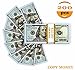 Prop Money,Copy Money Looks Real 200 Pcs Total 20,000 Dollar Props Double-Sided Printing for Movie