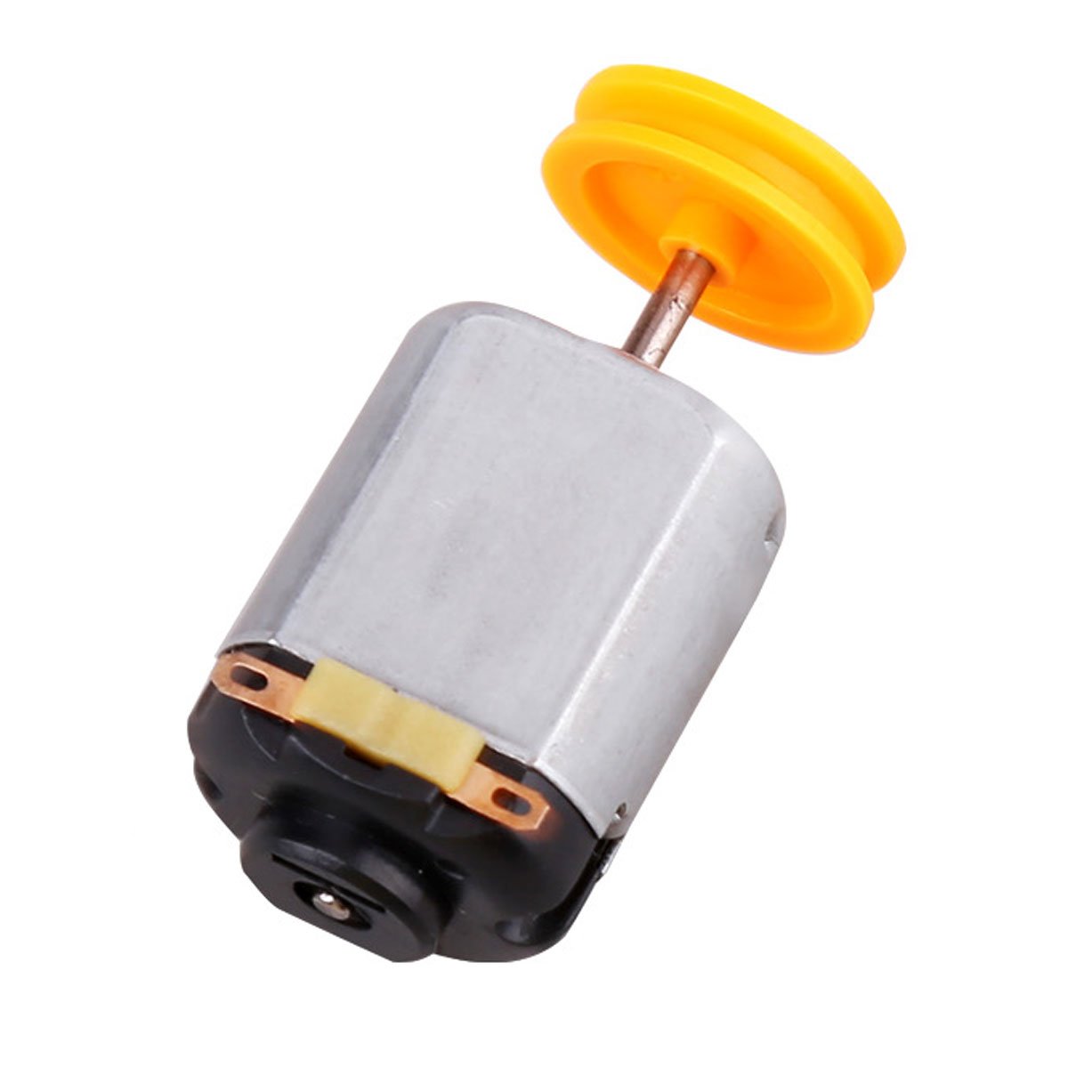 Flormoon DC Motor Mini Electric Motor 0.5-3V 15000RPM High Torque Magnetic Motor for DIY Toys 5 Pack(Silver+Black)