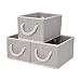 StorageWorks Decorative Storage Bins, Bathroom Storage Baskets with Cotton Rope Handles, Mixing of Gray, Brown & Beige, 3-Pack, Medium primary