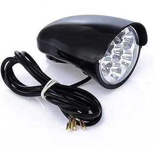 7 LED Vintage Bicicleta Bicicleta Scooter eléctrico Luz Faro Delantero