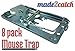 made2catch Classic Metal Mouse Trap Fully Galvanized - 8 traps - Snap Trap for Mice - Mouse and Small Rodent Control - Humane Mouse Traps that Work