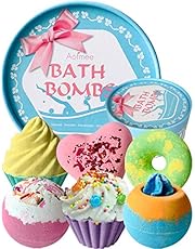 Aofmee Bath Bombs Gift Set, Handmade Bubble and Floating Fizzies Spa Kit, Shea and Cocoa Dry Skin Moisturize, Birthday Valentines Mothers Day Anniversary Christmas Gifts for Women, Mom, Her, Kids