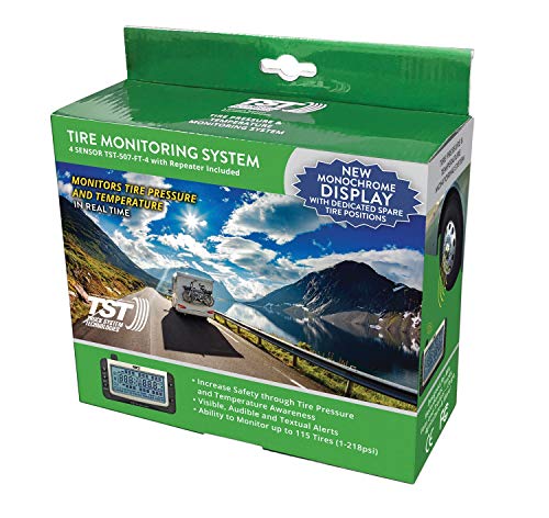Tst 507 4 Sensor Flow Through Tire Monitoring System With Monochrome Display Handles Multiple Trailers Pricepulse