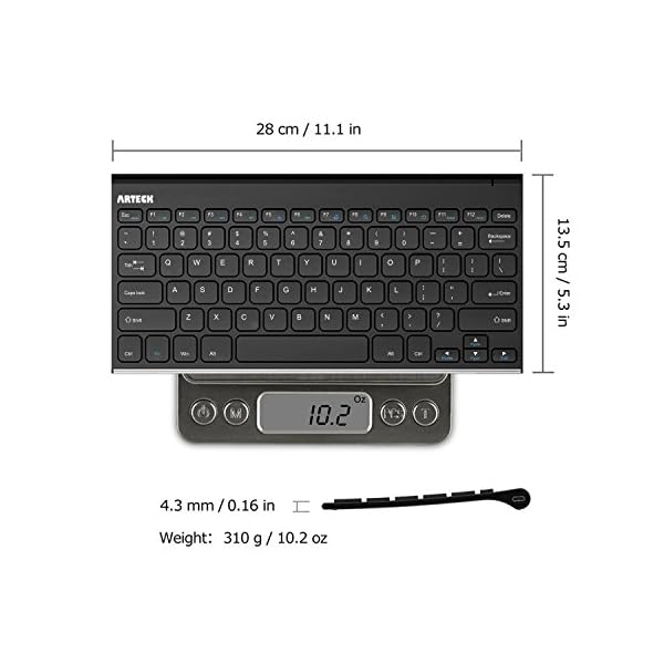 Arteck-24G-Wireless-Keyboard-Stainless-Steel-Ultra-Slim-Full-Size-Keyboard-for-ComputerDesktopPCLaptopSurfaceSmart-TV-and-Windows-108-7-Built-in-Rechargeable-6-Month-Battery Arteck 2.4G Wireless Keyboard Stainless Steel Ultra Slim Full Size Keyboard for Computer/Desktop/PC/Laptop/Surface/Smart…