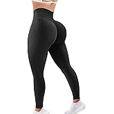 POWERASIA Scrunch Butt Leggings for Women Amplify Contour Legging Seamless Yoga Pants Workout Gym Booty Lifting Tights