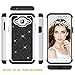 Galaxy J7 j700 Case 2015 Glitter with Screen Protector,2 in 1 Shockproof Shiny Bling Girls Women TPU Inner Hard Shell Anti-Slip Protective Cell Phone Cases Cover for Samsung Galaxy J700 2015 Black