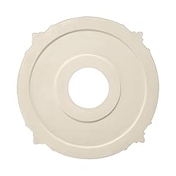 ELFCAB 2 Pcs Molded PU Ceiling Medallion for Light
