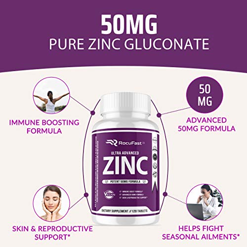 Advanced Zinc Gluconate Capsules (2Pack) Potent Immune Support with