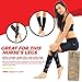 Graduated Calf Compression Sleeves Socks: Best Men & Women Pain Relief Stocking for Shin Splints, Leg Cramps Strains, Varicose Veins, Swelling. Increase Blood Circulation, Anti Fatigue & Fast Recovery,Black,Medium