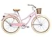 Huffy Bicycle Company Ladies Number 26655 Deluxe Cruiser Bike, 26-Inch, Rose Pink