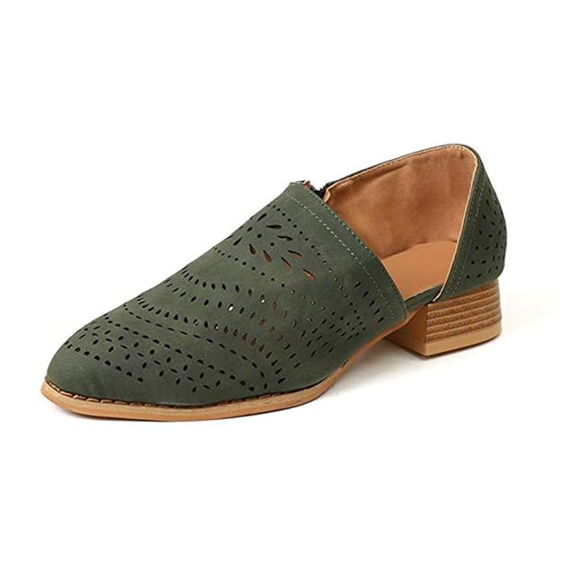 Ankle Stiefeletten Damen Kurzschaft Flach Stiefel Low Cutout Stiefeletten Leder Mit Absatz Kurze Reissverschluss Sommer Schuh