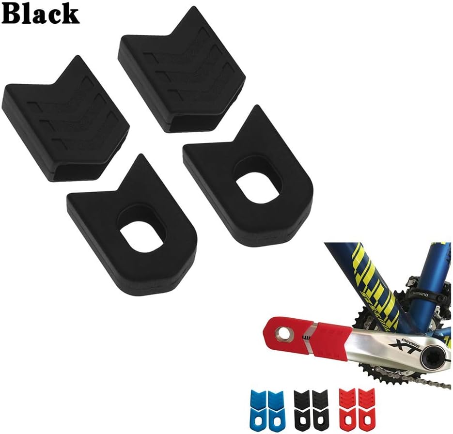 ENLEE Bicycle Crank Protector, MTB Mountain Bike Crankset Caps Protector, DH FR AM XC Bicycle Crank Arm Boots Protective Gear Universal