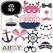 Big Dot of Happiness Ahoy - Nautical Girl Photo Booth Props Kit 20 Count