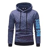 Forthery Men's Pullover Fleece Hooded Sweatshirt