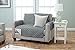 Home Fashion Designs Deluxe Reversible Quilted Furniture Protector and PET PROTECTOR. Two Fresh Looks in One. Perfect for Families with Pets and Kids. By Brand. (Loveseat - Charcoal/Beige)
