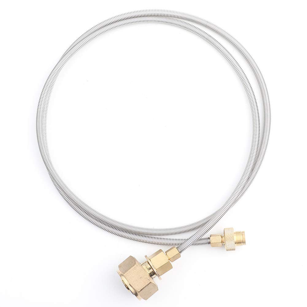 Gas Tank Head Adapter Outdoor Camping Stove Use Gas Tank Transfer Hose Connector Conversion Head Adapter for Camping Picnic