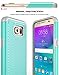 S7 case, Kaptron Galaxy S7 Case - Double Tone Dual Layer Hybrid Defender Case for Samsung Galaxy S7 (Mint + Grey)