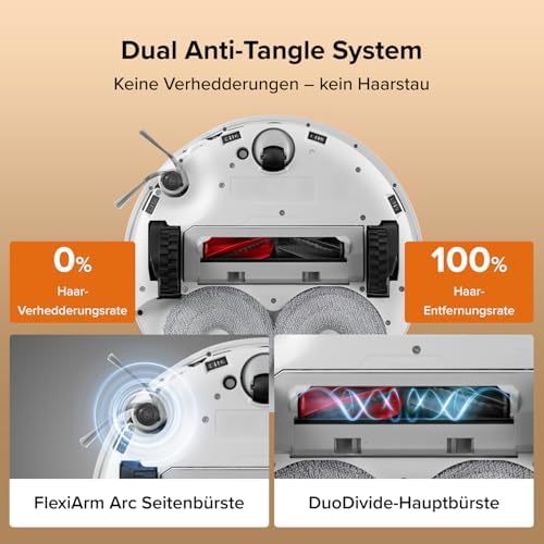 Qrevo Edge 2 Saugroboter mit Wischfunktion, 25.000Pa Saugkraft