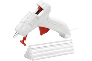 KeLDE Mini Hot Glue Gun Kit,3 Min Fast Heating, Super Lightweight and Safe (Stable Stand, Fuse) 10 Non Toxic Glue Sticks,High Temp Drip - Free for Kids, Adults Crafts, DIY, Home Repairs