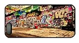 Hipster iphone 5 case sparkly Wall Grafitti Art PC Black for Apple iPhone 5/5S
