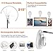 Selfie Ring Light, Clip-on Light Ring for Phone Upgraded 54 LED Rechargeable Portable Selfie Fill Light with 3 Light Modes, 8-Level Brightness, 210° Rotating for iPhone and Android