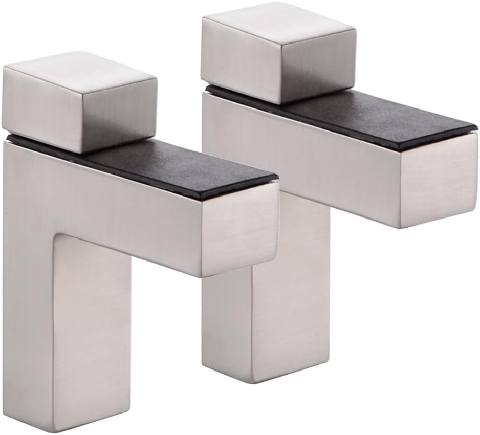 KES Glass Shelf Bracket Support Holder Adjustable Solid Metal Heavy