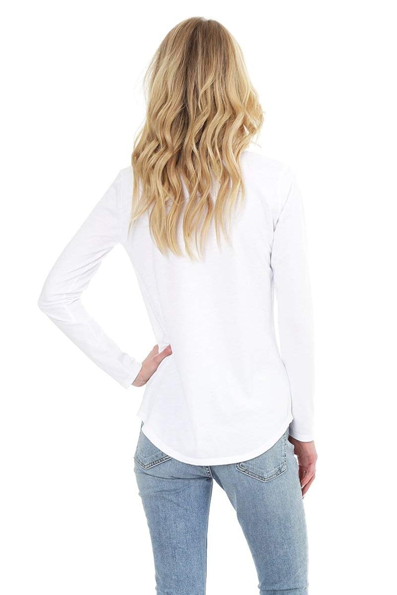 Women bobi Long Sleeve Pocket Tee 