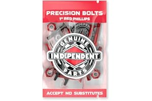 EGGORY Independent Skateboard Hardware 1" Phillips Red/Black Mounting Bolts with Tool