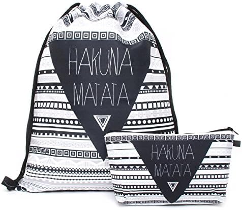 Deanfun Print Drawstring Backpack Rucksack Shoulder Bags Gym Bag