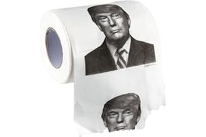 BigMouth Inc Donald Trump Toilet Paper - Novelty Presidential Toilet Tissue Features The President’s Face - Usable Roll of Toilet Paper, Makes a Hilarious Gag Gift