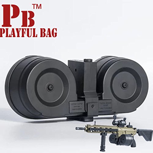 Toy, Fun, Game, PB Playful bag Gel ball guns lehui HK416 electric water bullet gun outdoor sports CS upgrade motor magazine drum., Children, Kids, Play