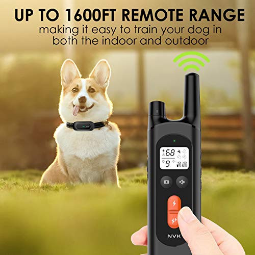 NVK Dog Training Collar 2 Receiver Rechargeable Collars for Dogs with