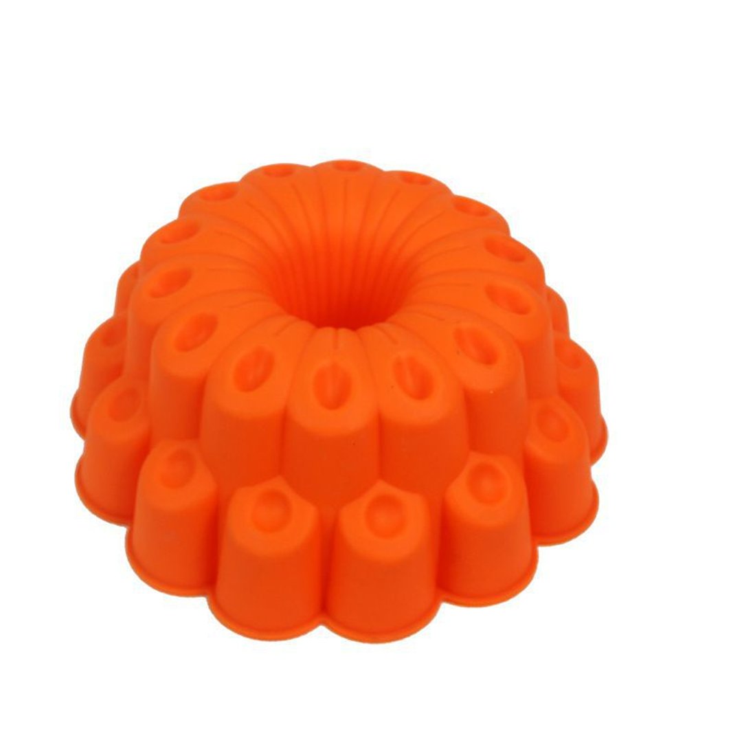 MKNzone 1 pc 1 Cavities Silicone Mould for Chocolate, Jelly and Candy etc. - Large Flowers, Peacock Feather, Random Colour Delivery(24 X 24 X 10 cm)