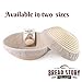 (10 inch) Round Banneton Proofing Basket Set - Brotform Handmade Unbleached Natural Cane For homemade Crusty Fresh, Easy to Bake Bread With Professional Marks Rising dough Bread Kit with washableCloth