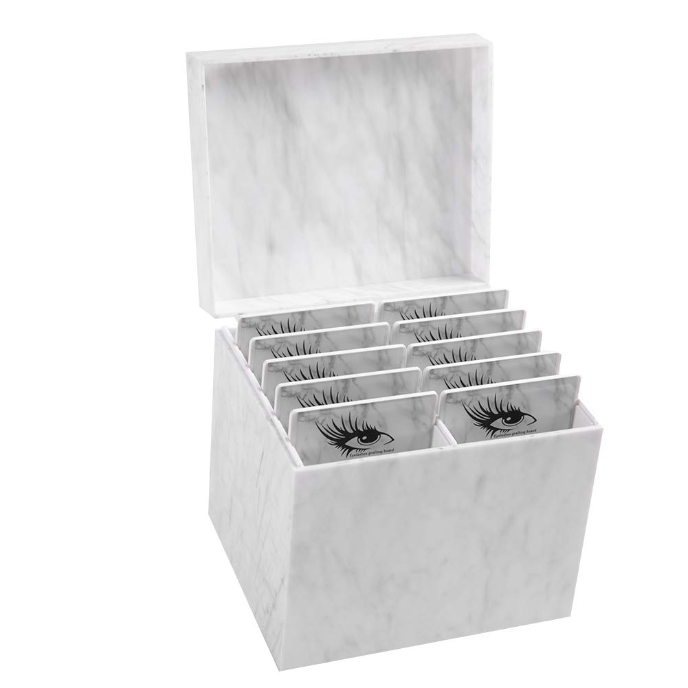 10 Layers Eyelash Storage Box, Makeup Display Container, Eyelashes Holder Case Grafting, Eyelash Box Extension Tool(01#)