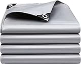 Tarps Heavy Duty Waterproof 10x12 FT,Sliver 12 Mil