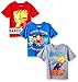 Daniel's Tiger Neighborhood Boys' Toddler Daniel 3 Pack Tee Shirts, Multi, 2T