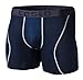 TSLA Men's Breathable Underwear, Performance Cooling Mesh Boxer Briefs, Open Fly Trunks with Pouch, No-Fly 6inch 2pack Navy/Blue, Large