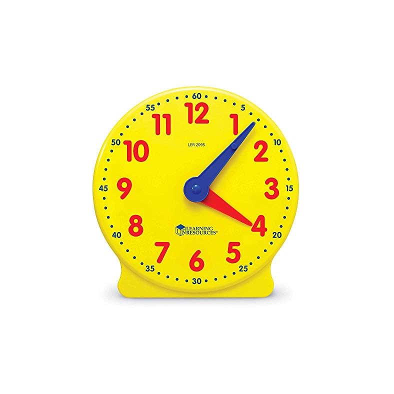 Learning Resources Big Time Student Clock, Teaching & Demonstration Clock, Develops Time and Early Math Skills, Clock…