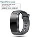 Feskio Samsung Gear Fit 2 Pro/Fit 2 SM-R360 Replacement Watch Band Strap Accessory Soft Silicone Wristband Strap Sport Band Bracelet for Samsung Gear Fit 2 Pro/SM-R360 Smartwatch