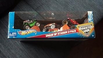 Hot Wheels Monster Jam Smash Up Stadium 5 Pack 1:64 (Grave Digger