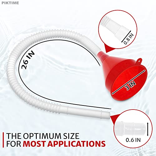 Large Funnel Wide Mouth Plastic Funnel Oil Funnel for Oil Change