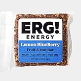 ERG! Energy — Cold Pressed, Gluten Free, Organic, Non-GMO, Fresh, All Natural Fruit & Nut Bars — Handmade in Michigan (3, Lemon Blueberry)