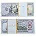 EWIBUSA Total $10,000 Dollar $100X100 Pcs US Currency prop money full print Props money Play Money Bill Real Looking New Style Copy Double-Sided Printing - for Movie, TV, Videos, Advertising & Novelty