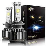 CougarMotor H7 LED Headlight Bulbs All-in-One Conversion Kit,7200 Lumen (6000K Cool White)