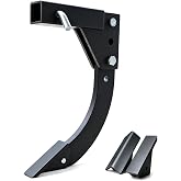 ATSARIUM 2 Inch Receiver Hitch Mounted 3-Point Trencher Plow, 16 Inch Adjustable Trenching Shank, Heavy Duty Thickened Lawn Ripper Digger with 2Pcs Replaceable Carbide Teeth, Fit for ATV UTV Tractor