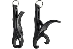 HZ YIHAI AUTUMN 2 PCS Portable Fish Gripper，Fish Gripper Tool，Fishing Lip Gripper，Mini Fish Lip Gripper，Fish Grippers for Fishing，Fish Mouth Grabber Ergonomic，Fishing Accessories，Handle Portable Fishing Pliers